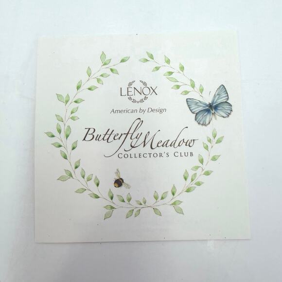 Lenox Butterfly Meadow Floral 6-Piece Tidbit Tea Party Plate Set - Picture 6 of 11